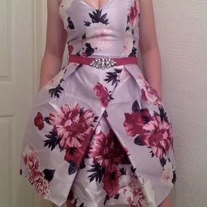Purple/Pink Floral Formal/Homecoming dress